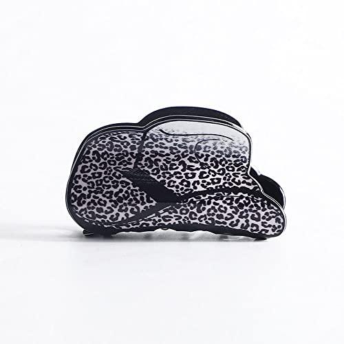 Generic Hair Claw Clip Creative Cowboy Hat Cowboy Boots Acrylic Grab Clip Flower Leopard Print Lips Geometric Shape Shark Clip Female Hair Accessories(G)