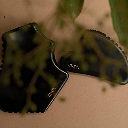 cure. CURE. Premium Natural Bian Stone Gua Sha for Body & Bian Heart Gua Sha for Face