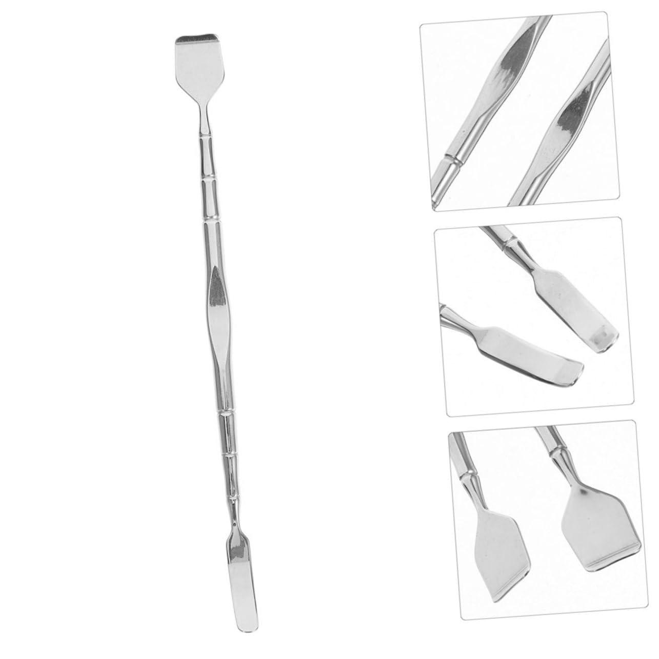 FOMIYES FOMIYES Blackhead Shovel Whitehead Cleaning Tool Blackhead Remover Pore Cleaner Kit Studs Skin Care Tools Squeegee Comedone Face Skin Care Tool Face Exfoliator Brush Stainless Steel Silver