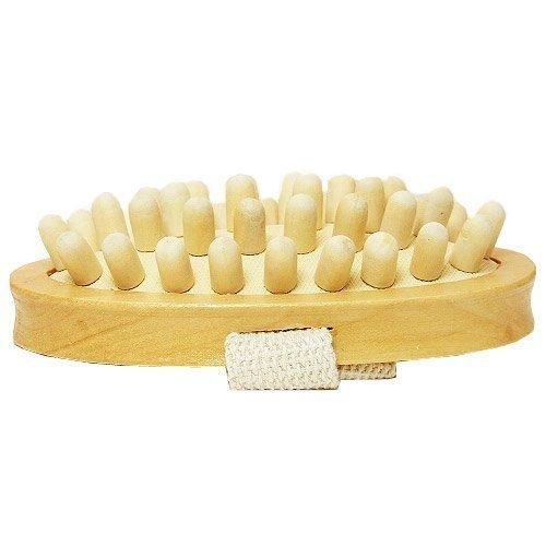 AnHua AnHua® 1PC Natural Wood Wooden Hand-Held Massager Body Brush Cellulite Reduction L Size