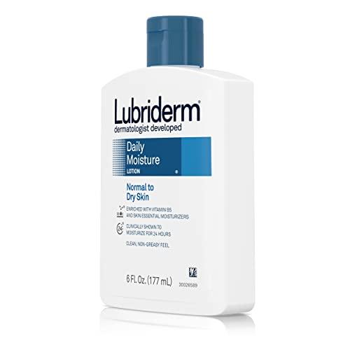 Lubriderm Lubriderm Daily Moisture Hydrating Body and Hand Lotion To Help Moisturize Dry Skin with Pro-Vitamin B5 For Healthy-Looking Skin, Non-Greasy, 6 fl. oz
