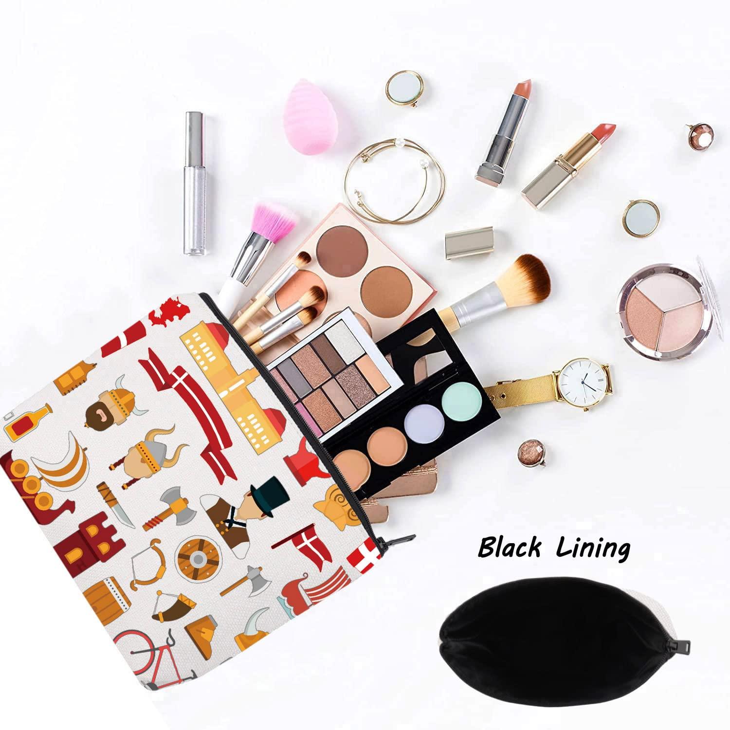 LEVLO LEVLO Denmark Travel Culture Gift Danish Theme Travel Pouch Bag Europe Denmark Landmarks Gift Denmark Souvenir Gift (Denmark)