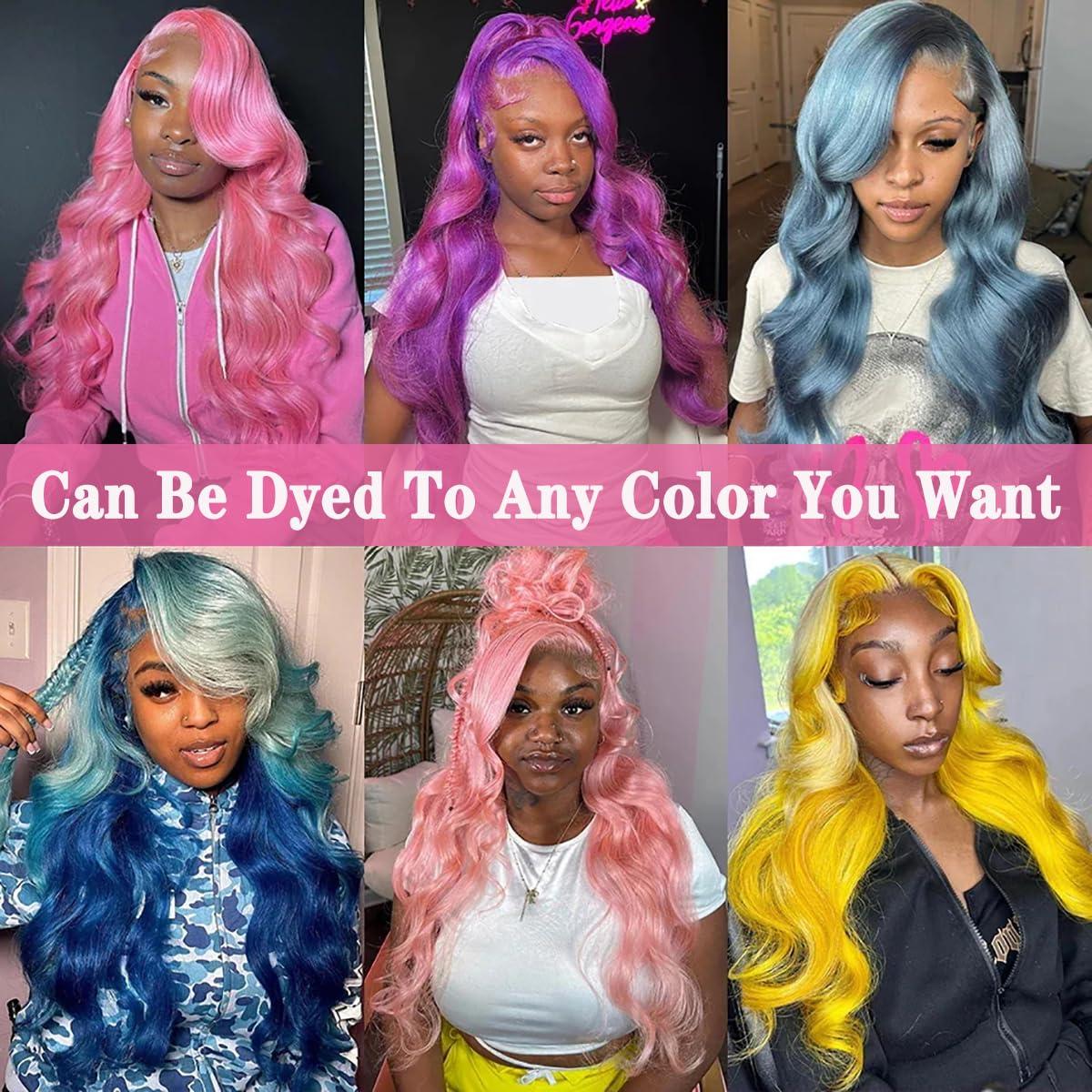 Jewhaut Jewhaut 613 13x6 Lace Front Wig Human Hair Body Wave Blonde Wig Human Hair 613 HD Transparent Lace Frontal Wigs Human Hair Pre Plucked Blonde Human Hair Wig 34 Inch