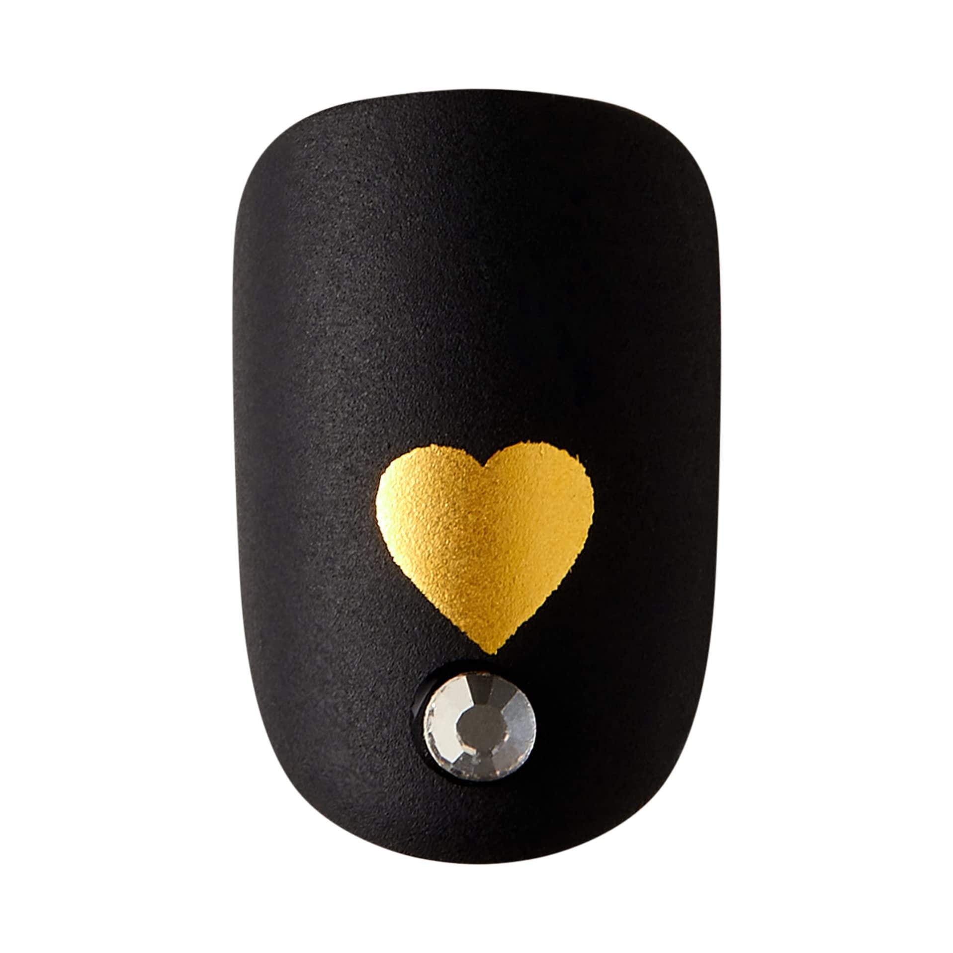 imPRESS KISS imPRESS Press-On Manicure Limited Edition Valentine Nails, Heart Beat, 30 Count