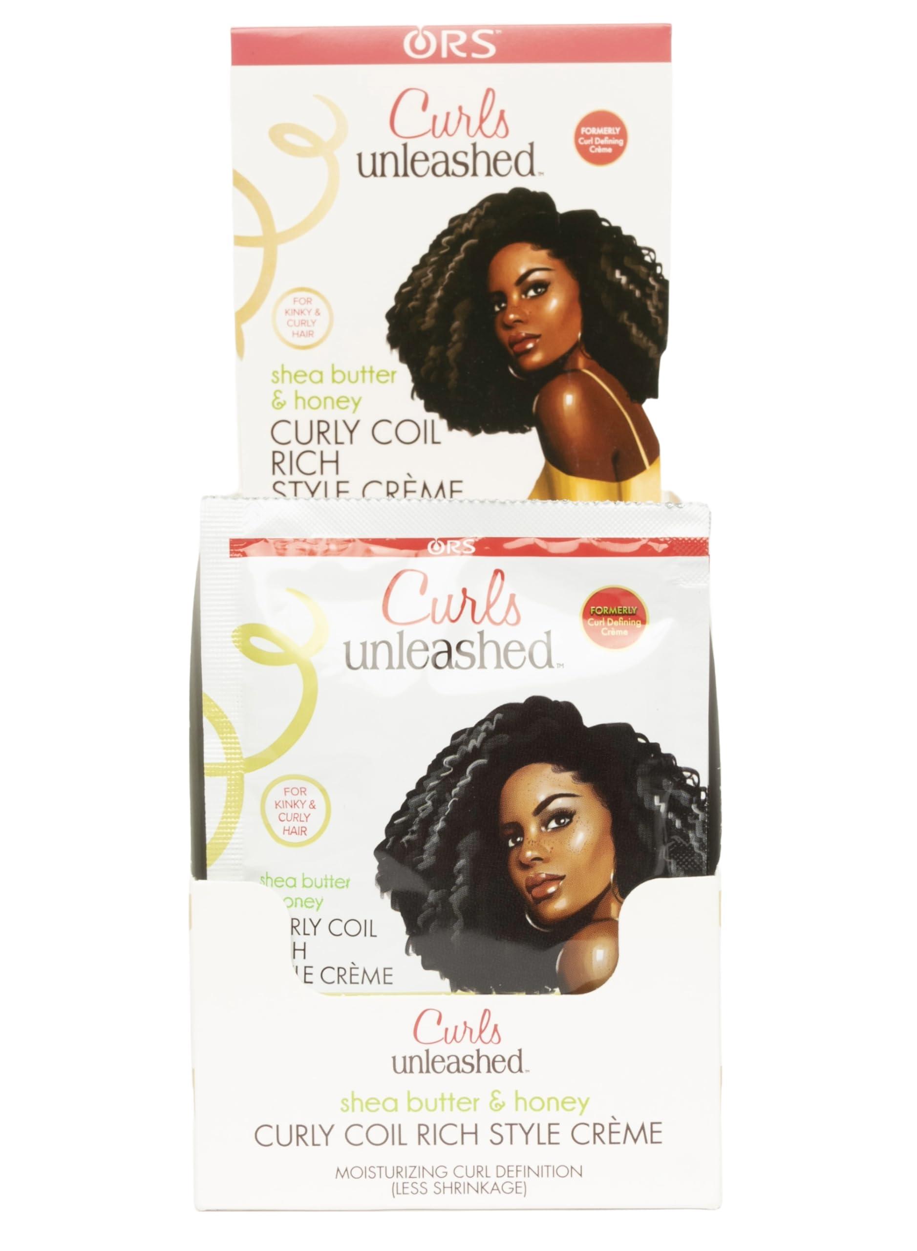 ORS ORS Curls Unleashed Shea Butter and Honey Curly Coil Rich Style Creme Travel Packet 1.75 Ounces (Pack of 12)