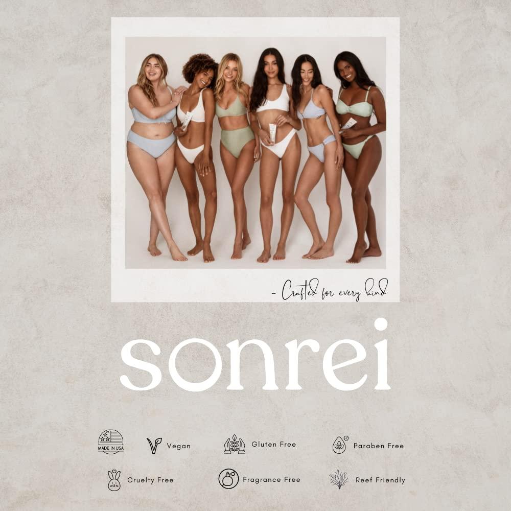 Sonrei Sonrei Sea Clearly Organic Mist Sunscreen | SPF 50, Broad Spectrum, Water-Resistant | Vegan, Non-Greasy | Ideal for Face & Body | 6 Fl Oz (Pack of 2)