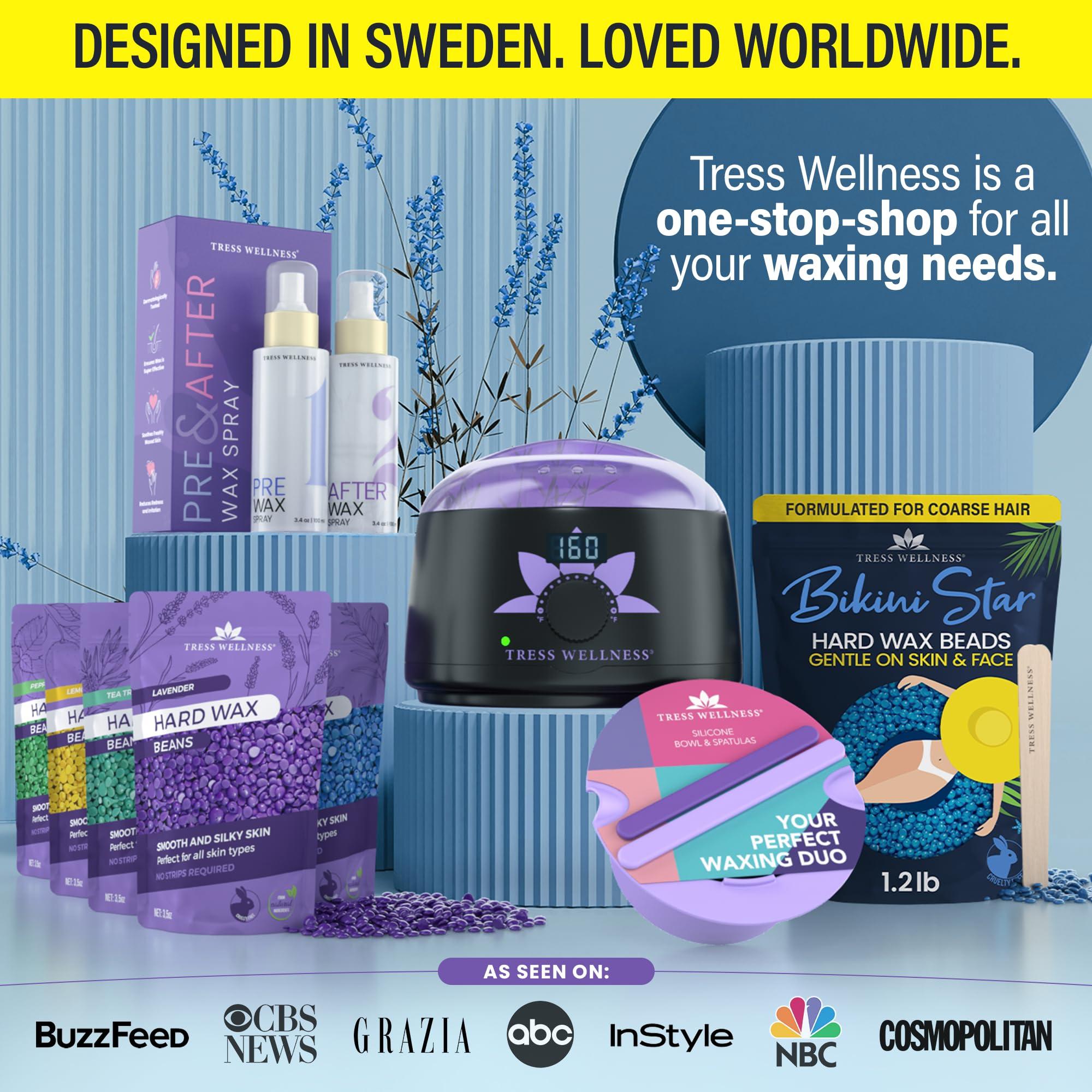 Tress Wellness Tress Wellness Hard wax beads for hair removal - For sensitive skin - Bikini Star 1.2lb