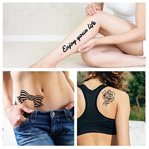 Boldjduuo3 Custom Temporary Tattoo with Name Text, Personalized Fake Name Tattoos, Customize Tattoo Sticker for Women and Men