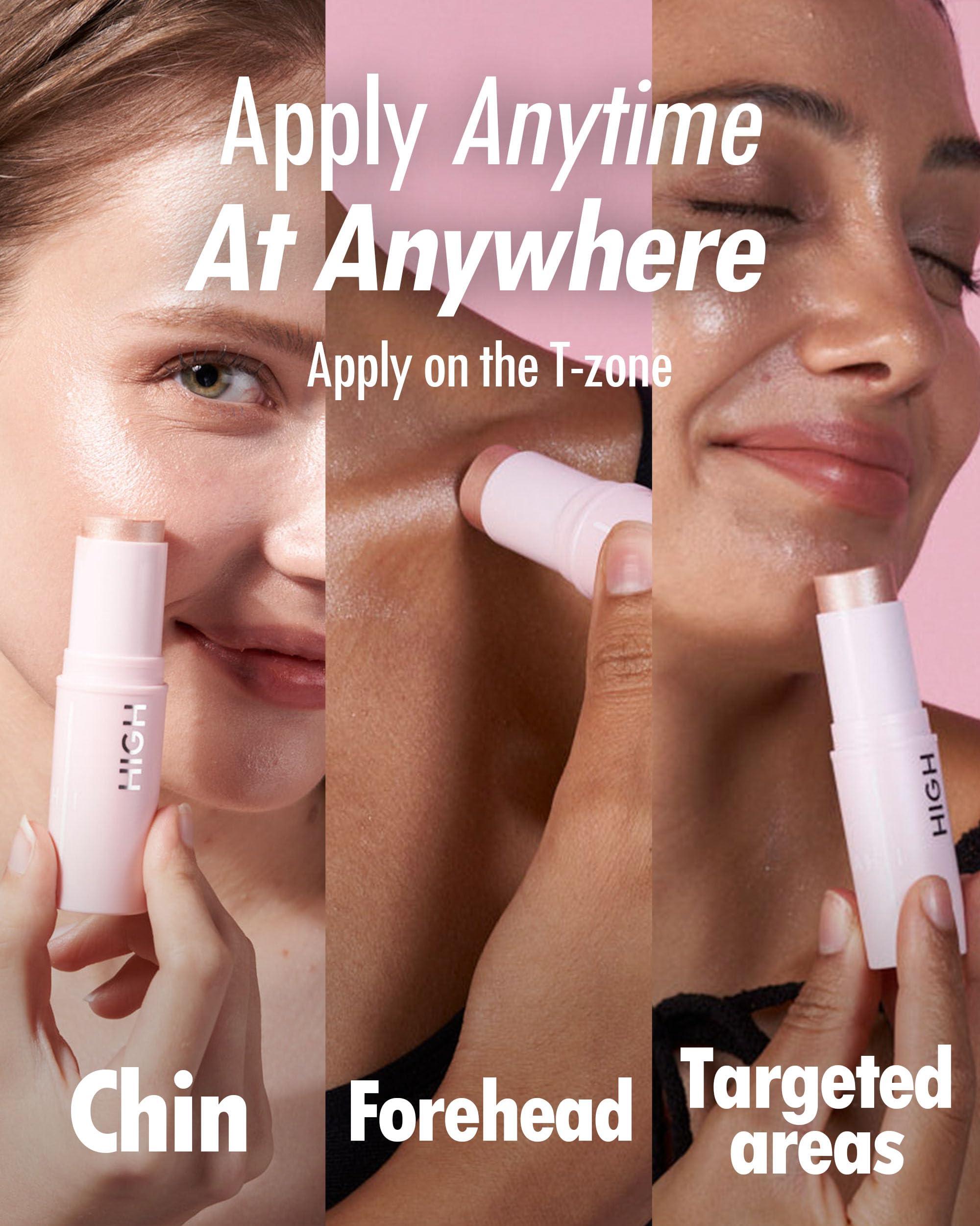 KAHI KAHI Highlighter - Skin-Illuminating Highlighter Makeup Stick | Long-lasting Pink Highlighter Makeup | Korean Highlighter Stick for Aging-Lines Improvement | Moisturizing Highlight Stick (0.30 Fl. Oz)