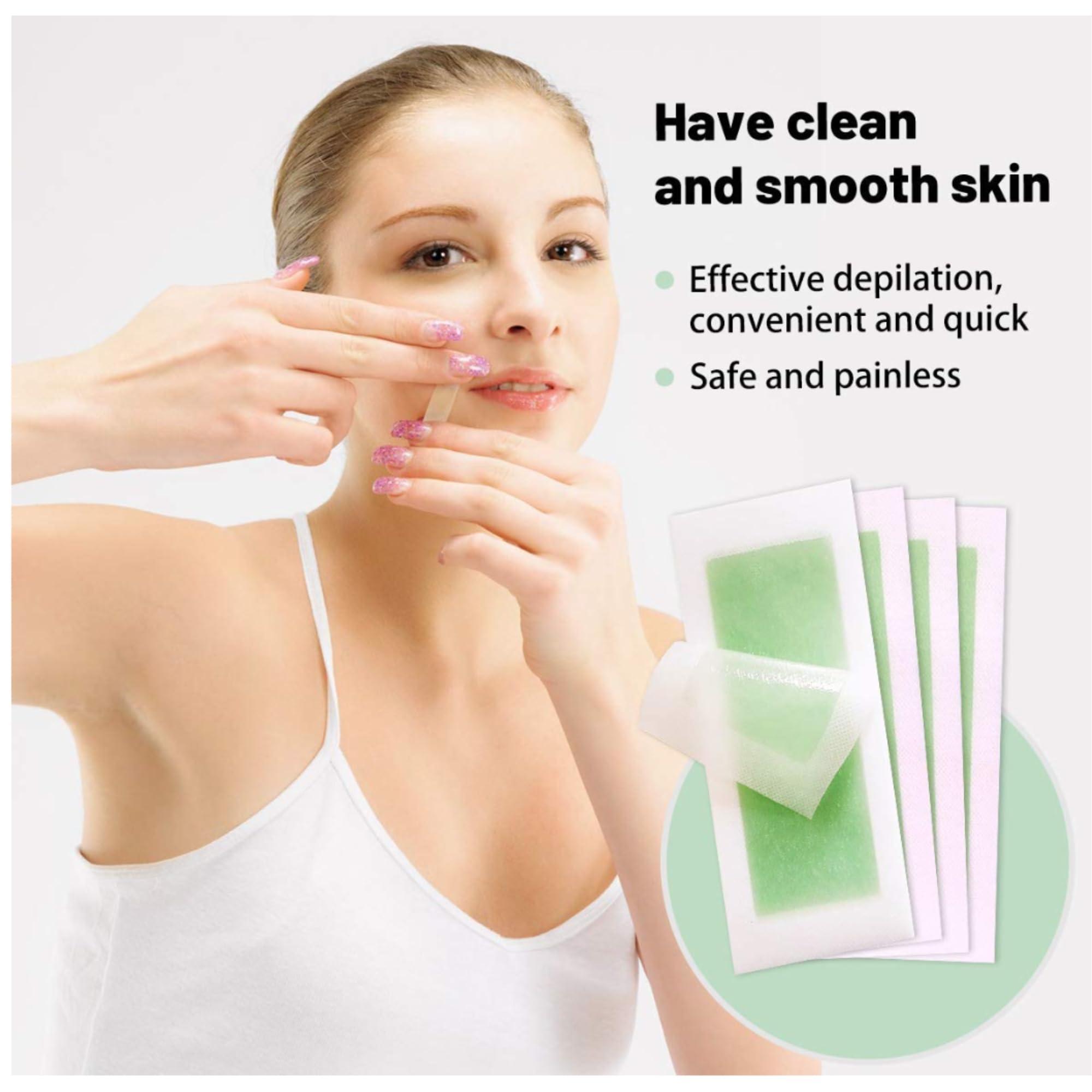 J.Fabrizio J.Fabrizio Wax Strips - Facial Hair Removal for Women - Brow Wax Kit, Eyebrow, 24 Ct