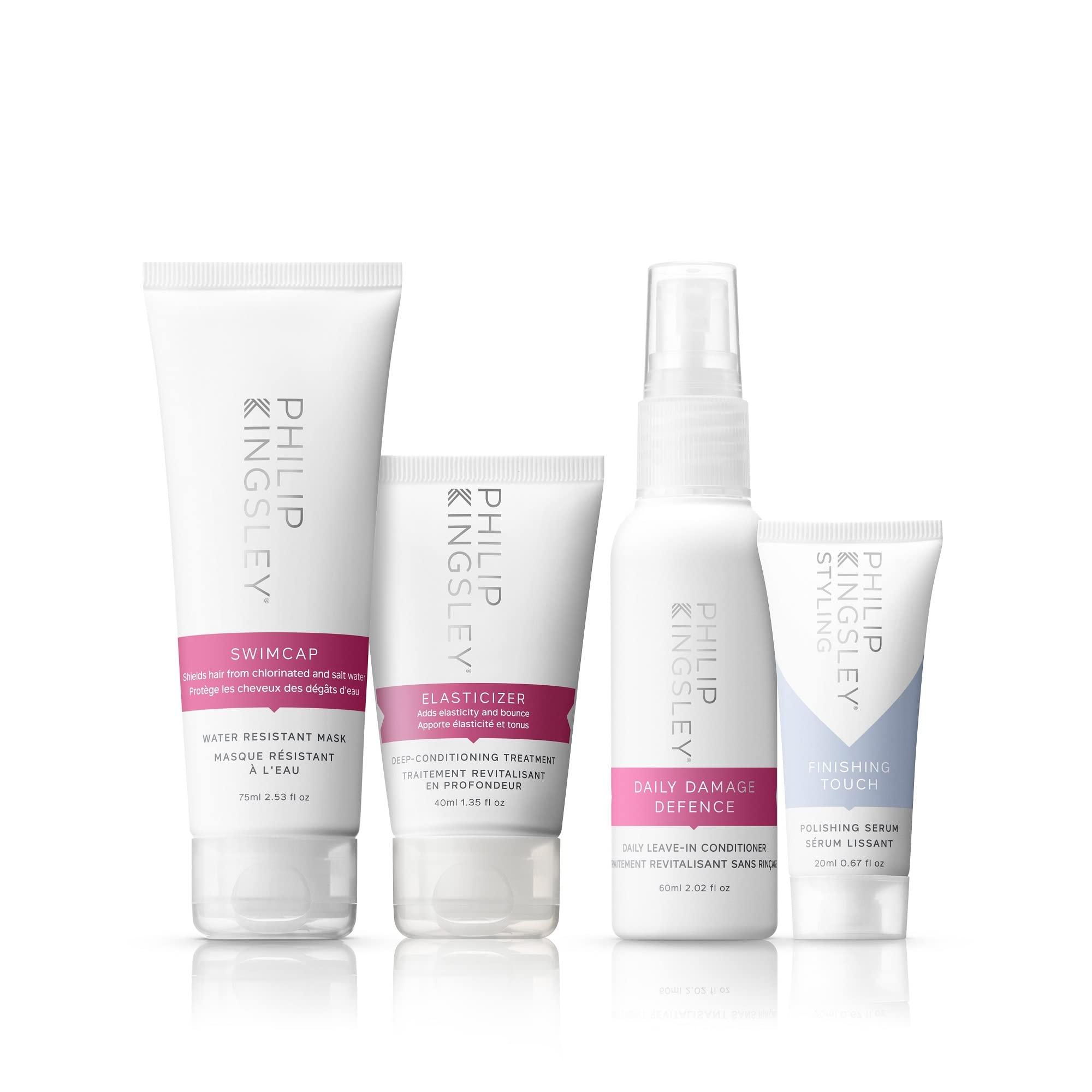 PHILIP KINGSLEY Philip Kingsley Holiday-Proof Hair Care Travel Collection - Includes Pre-Swim Protection, Leave-In Conditioner Spray, Deep Conditioning Mask Treatment, and Hair Serum