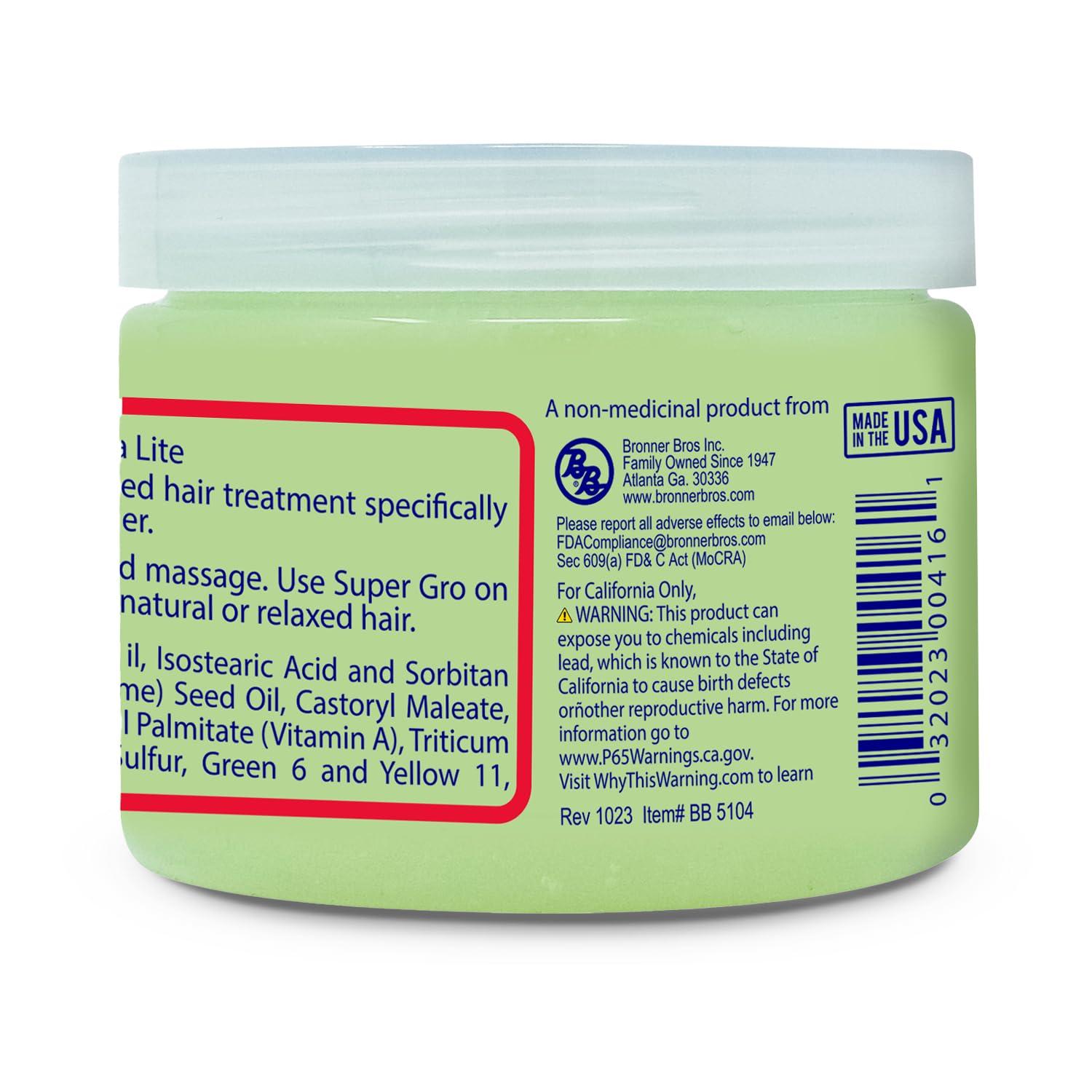 Bronner Bros Bronner Brothers Super Gro Extra Lite Double Strength, 6 oz