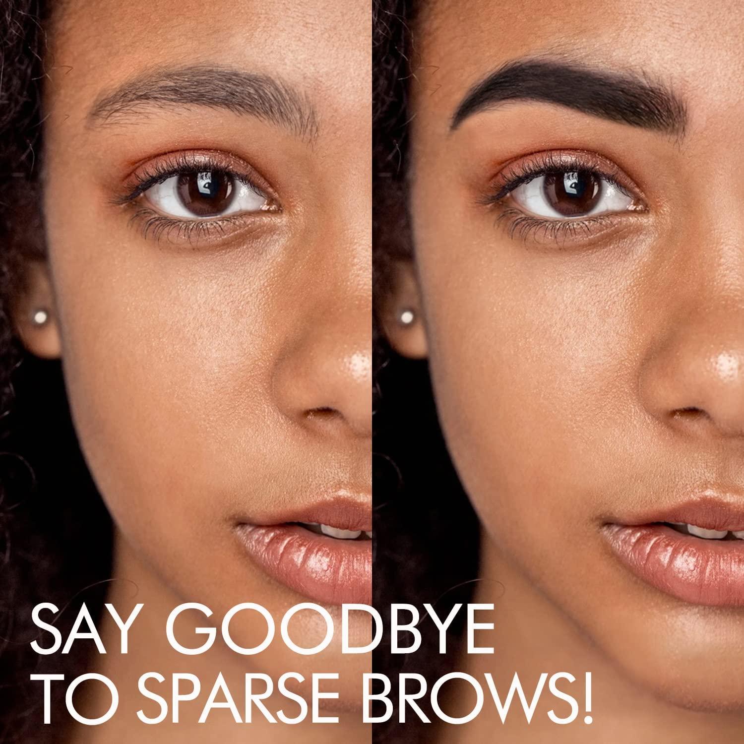 iMethod iMethod Eyebrow Stamp and Eyebrow Stencil Kit - Eye Brow Stamping Kit, Brow Stamp Kit, Brow Stencil and Stamp Kit, Brow Trio Eyebrow Kit, Perfect Bushy Eyebrows, Medium Brown