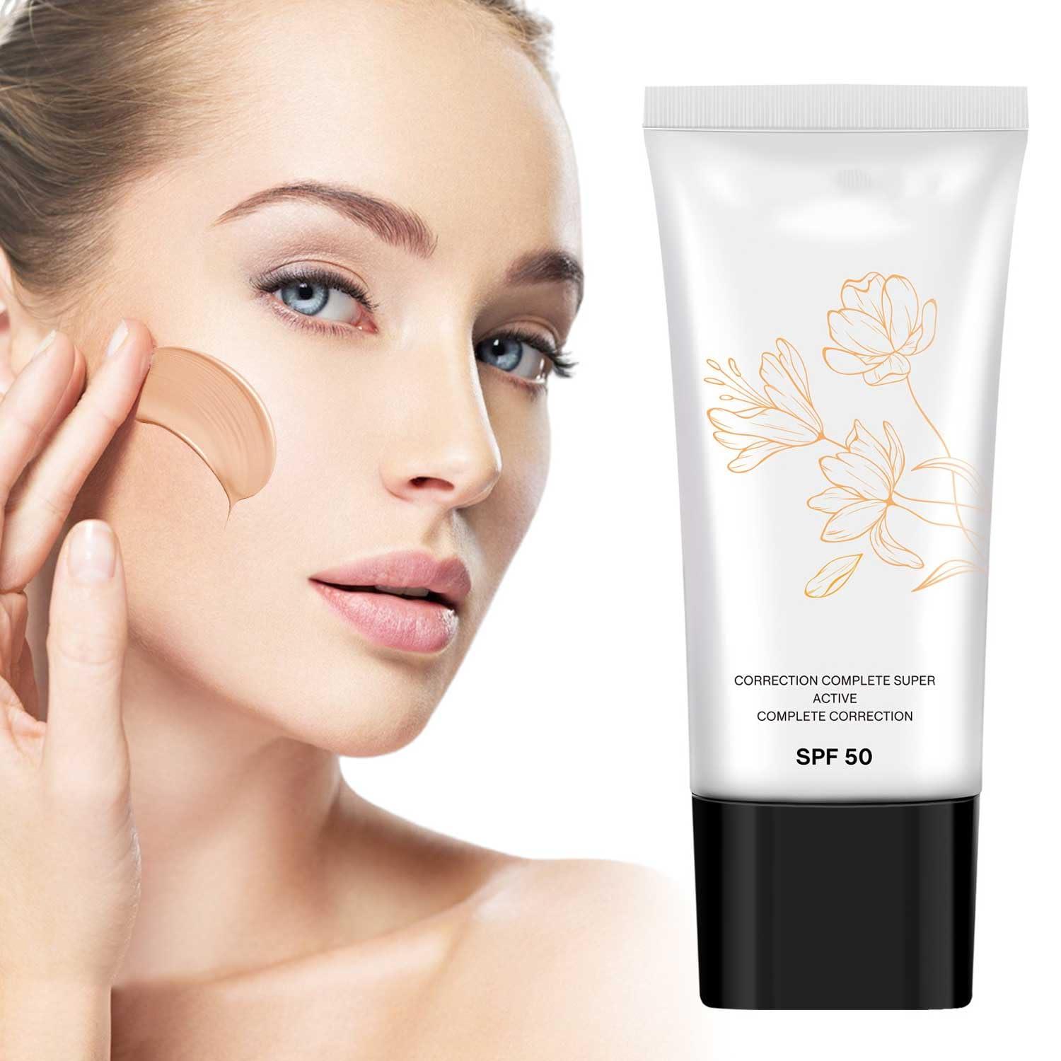 Generic Korean Color Changing Cc Cream,Korean Cc Cream Self Adjusting For Mature Skin,Korean Color Changing Foundation,Cc Color Correcting Full Coverage Cream,Pre Makeup Cream,For All Skin Types (60ML)