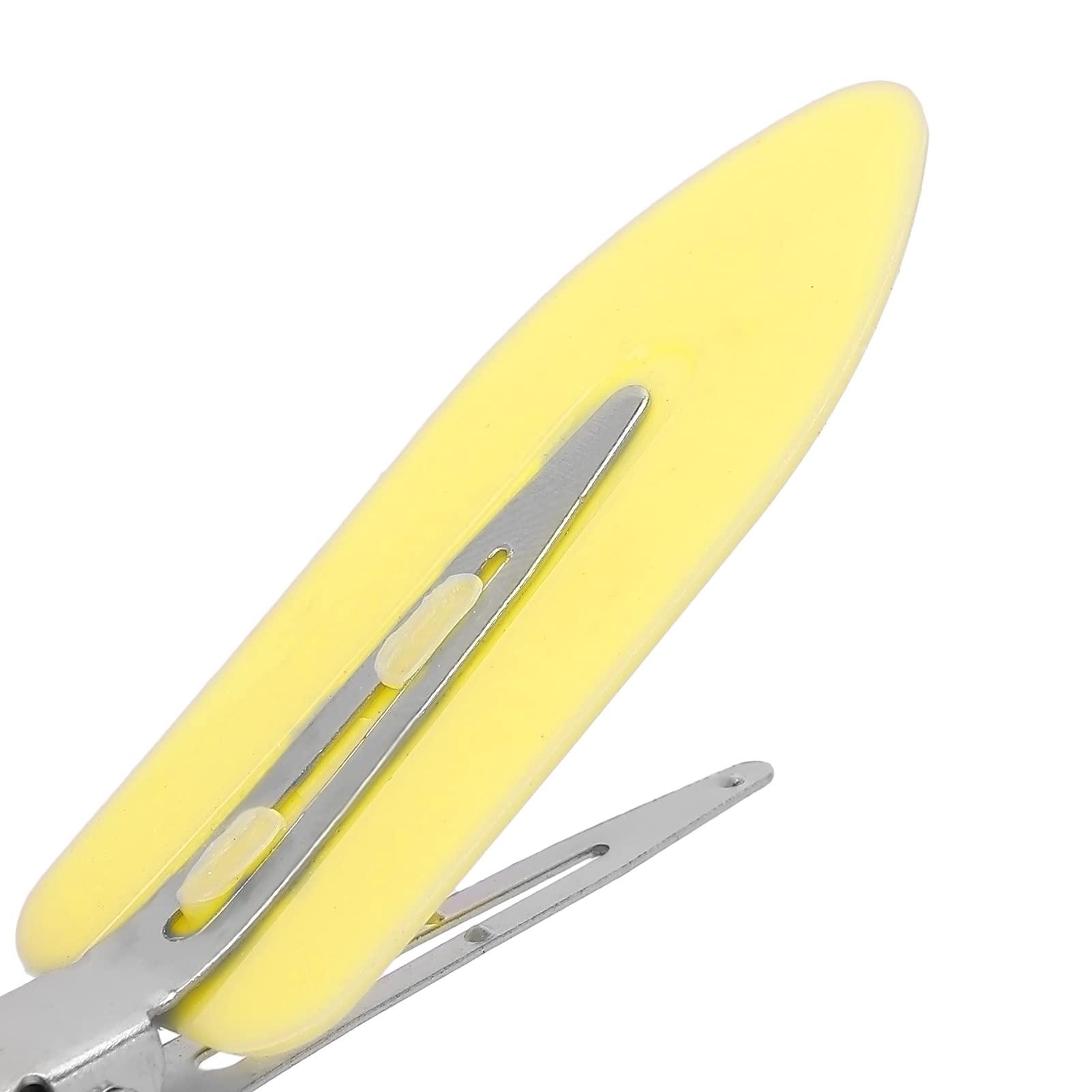 Pilipane Hair Clips,No Bend Hair Clips,4 Pcs No Crease Hair Clips Duck Billed Hair Clips,Hair Clips For Women,Makeup Clips,Hair Clips For Styling Sectioning,Hairstyle Clips For Women Girls(yellow)