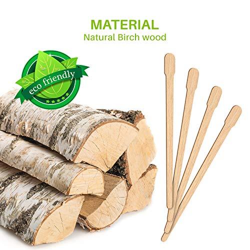 Mibly Mibly Wooden Wax Sticks - Eyebrow, Lip, Nose Small Waxing Applicator Sticks for Hair Removal and Smooth Skin - Spa and Home Usage (Pack of 200)