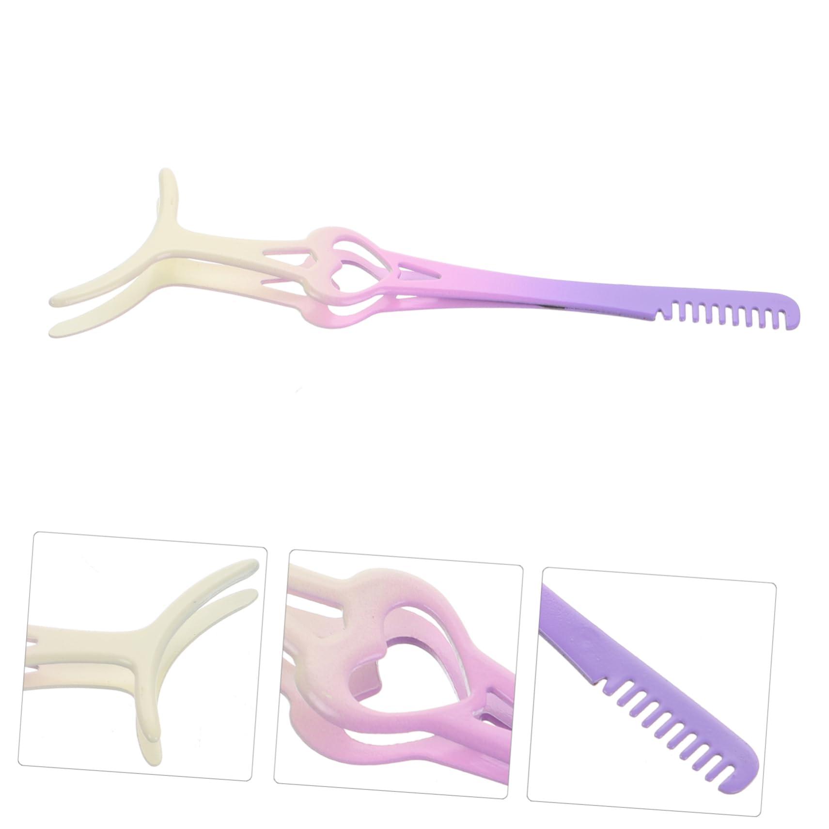 CRILSTYLEO CRILSTYLEO False Eyelash Auxiliary Eye Lash Tweezers Eyelash Clamp Lash Applicator Tool Eyelash Tweezers Lash Tool Eyelash Applicator Lash Clamp Tweezers Beauty Tools Stainless Steel