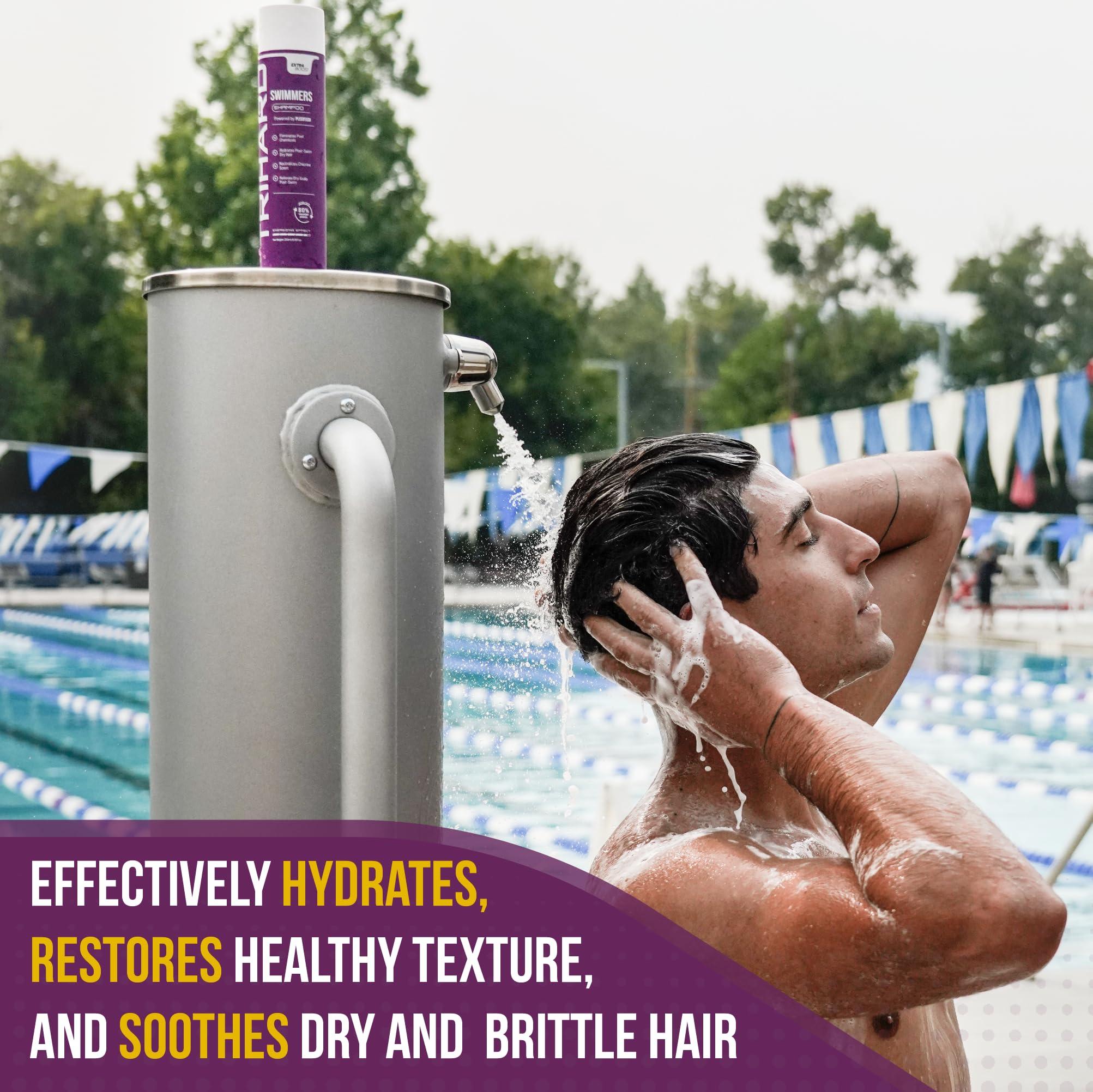 TRIHARD Complete Chlorine Removal Bundle By TRIHARD | Shampoo, Conditioner, Body Wash | Ultimate Pre & Post Swim Care