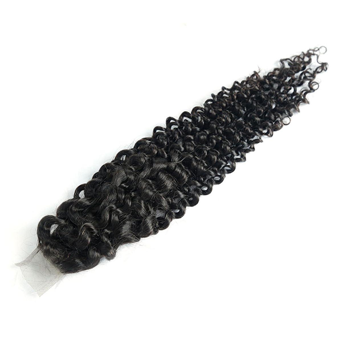 rewcoin Brazilian Curly 2x6 Lace Closure 100% Unprocessed Human Virgin Hair Deep Curly Closure Pre-Plucked Hairline Kinky Curly Closure With Baby Hair (14inch, 2x6 curly closure)