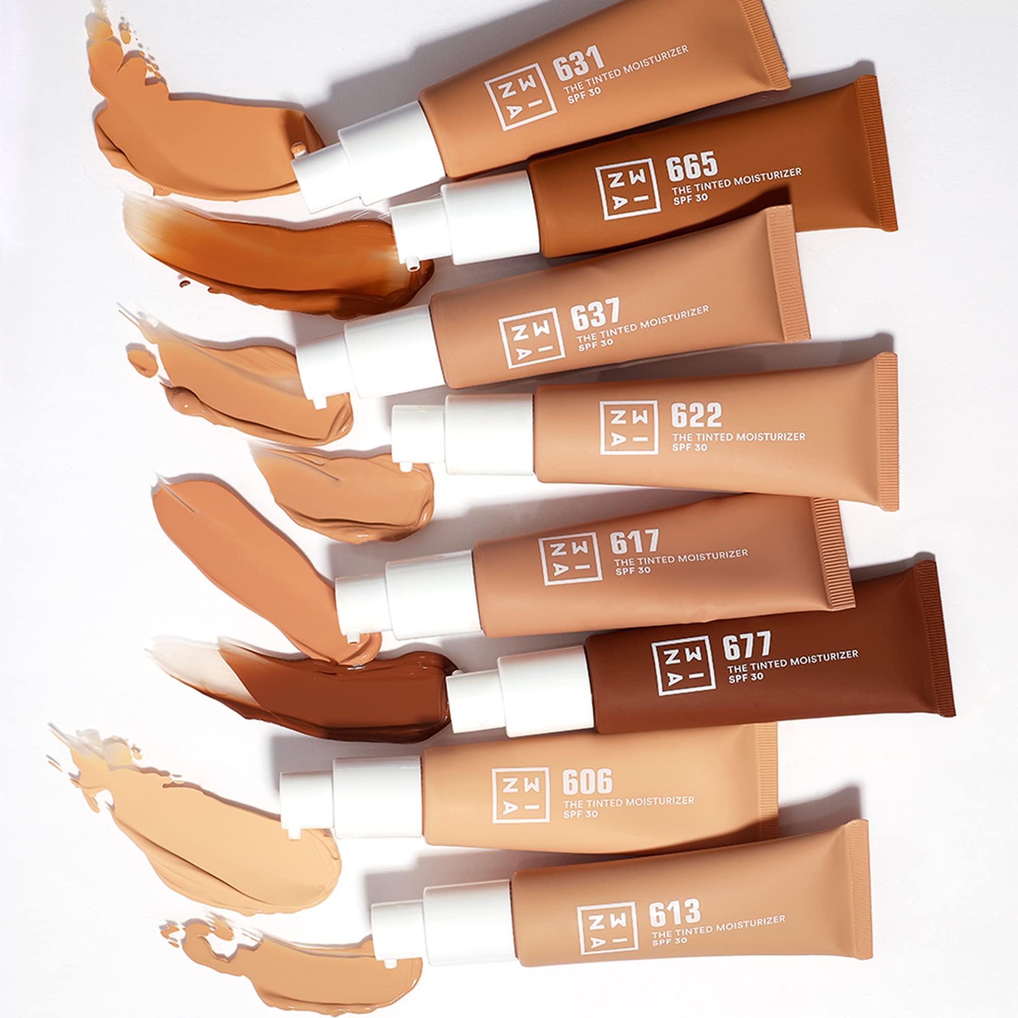 3INA 3ina 637 Tinted Moisturizer for Face with SPF 30 - Honey Beige - BB Cream with Light to Medium Coverage - Hyaluronic Acid Moisturizer for All Skin Tones - Vegan, Cruelty and Paraben Free Makeup - 1 oz
