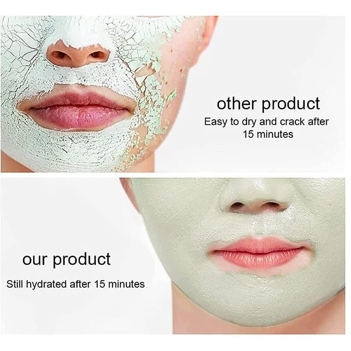 MoriAction Sheneco Green Mask Stick, Whalegrass Green Mask Stick, Poreless Deep Cleanse Green Tea Mask, Green Tea Deep Cleanse Mask Stick, Blackhead Remover, Adjust Water Oil Balance Mud Apply Mask (3pcs)