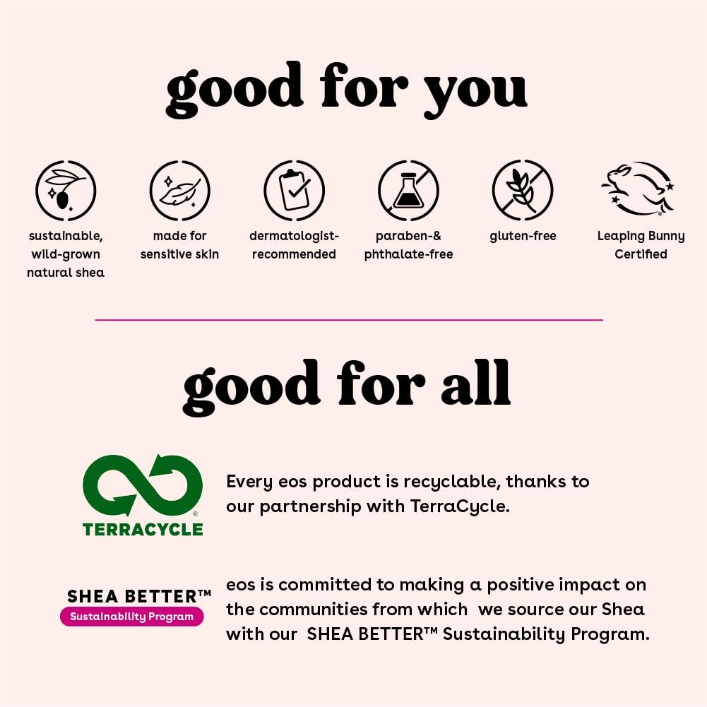 eos eos Chill Vibes Lip Balm Variety Pack- Chamomile, Eucalyptus Mint, Sweet Mint & Vanilla Bean, All-Day Moisture Lip Care Products, 0.14 oz, 4-Pack