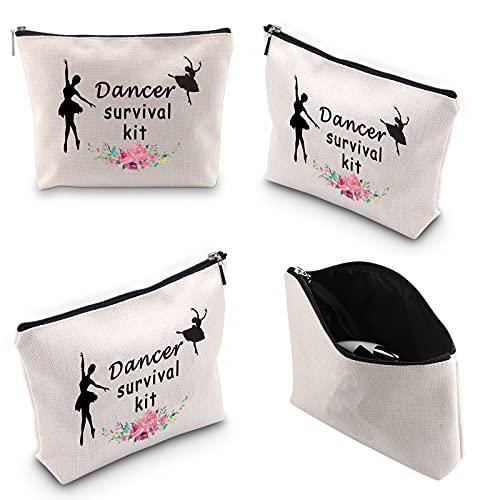 WCGXKO WCGXKO Dancer Survival Kit Dancer Gift Zipper Pouch Makeup Bag for Dance Instructor Dance Recitals and Dance Teams (Dancer Survival)