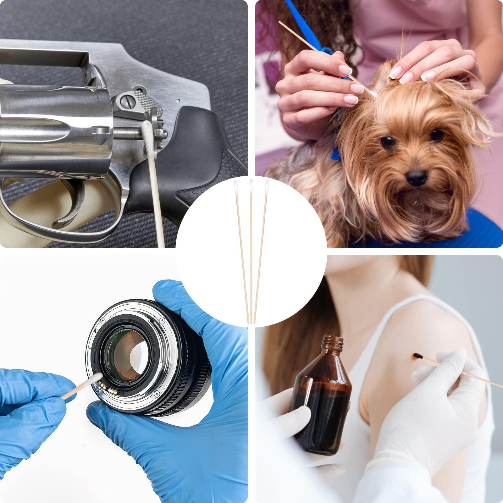 eyxformula 600 Pcs Long Cotton Swabs + 300 Pcs Bamboo Cotton Swabs