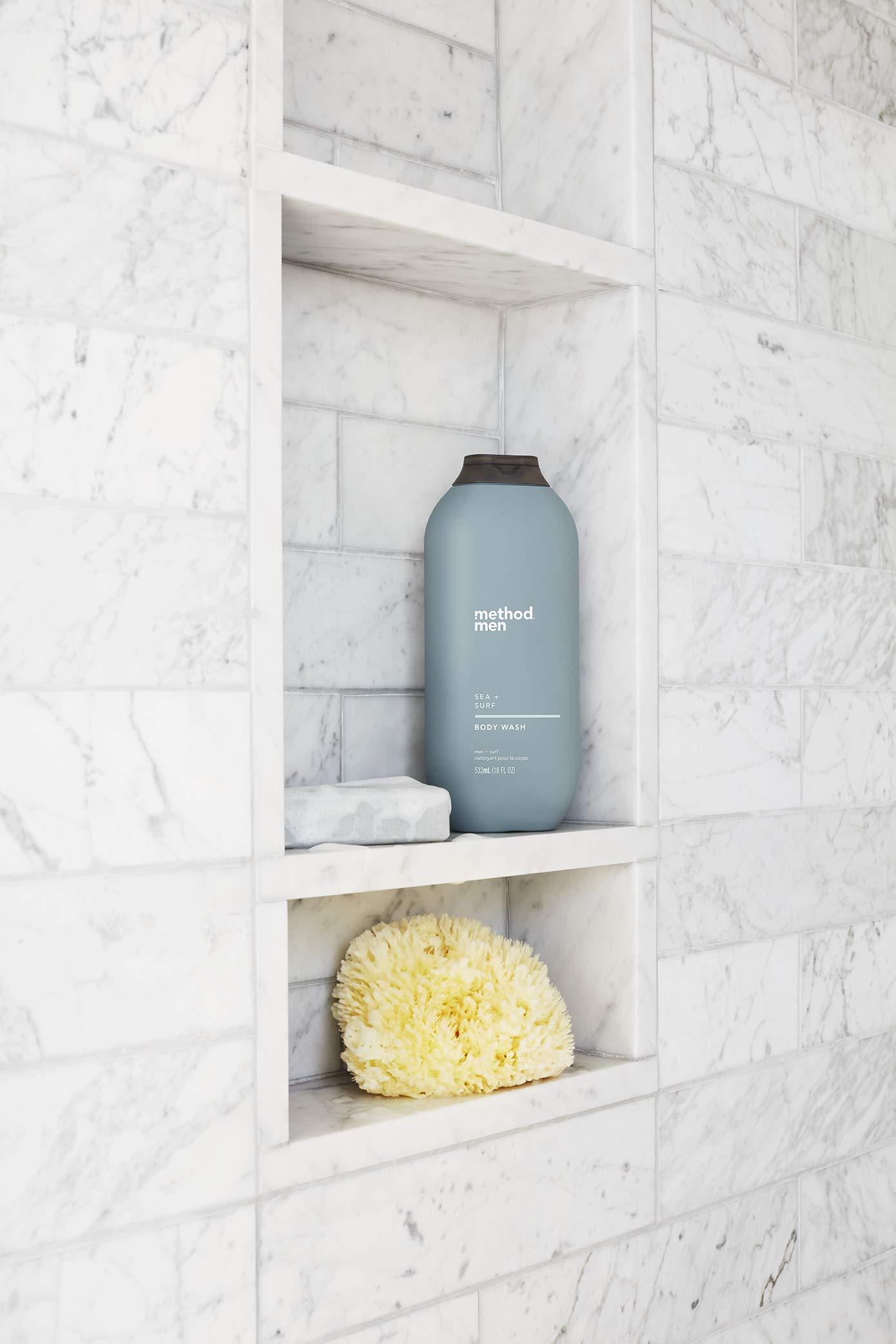 Method Method Men Body Wash, Sea + Surf, Paraben and Phthalate Free, 18 fl oz (Pack of 2)