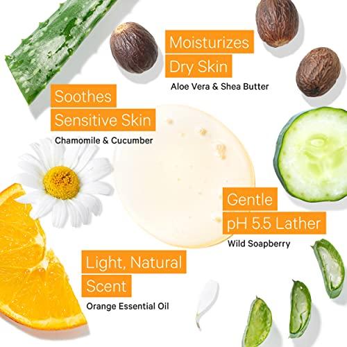 Tree to Tub Tree to Tub Citrus Body Wash for Dry Skin Sensitive Skin Vegan Biotin and Collagen Conditioner for Dry Damaged Hair pH Balanced Moisturizing Body Wash Volumizing Fine Hair Thickening Conditioner