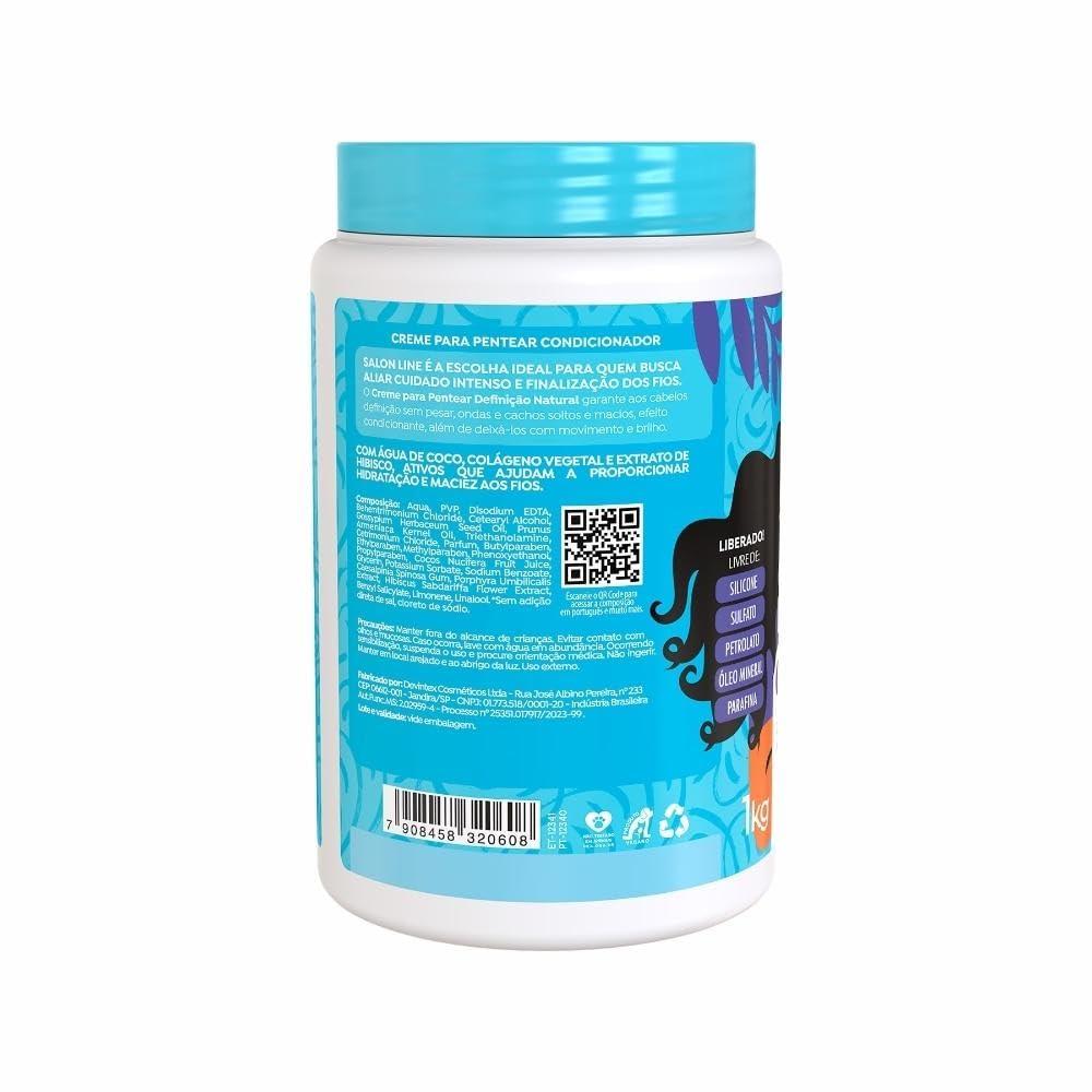 Salon Line Salon Line - Linha Creme para Pentear - Definicao Natural 1000 Gr - (Combing Cream - Natural Definition Net 35.27 Oz)
