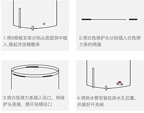 ztmnzkdl Bath Bucket Adultfold Bath Bucket Family Adult Bath All Body Thickened Bathtub Bath Bath Sweat Steaming