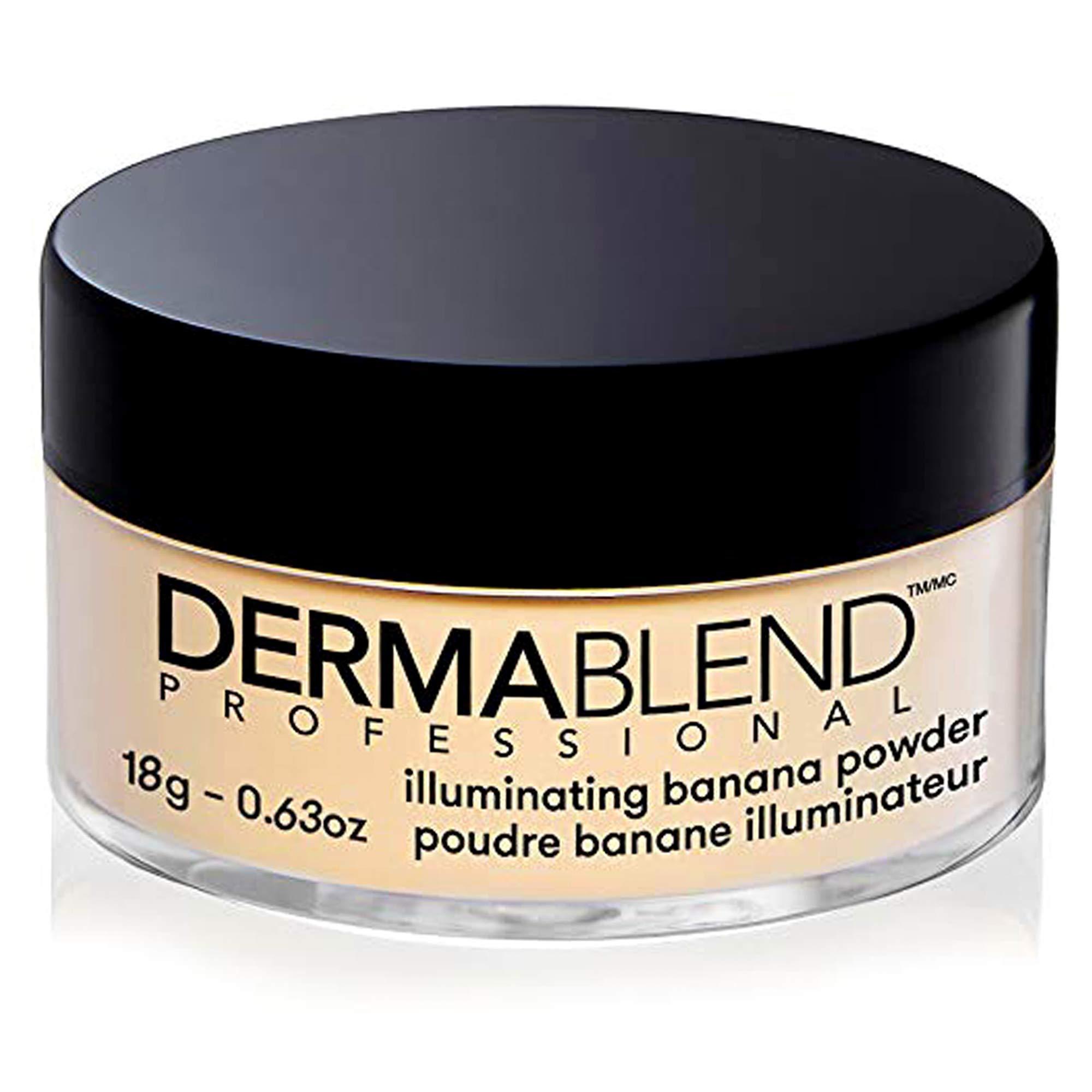 Dermablend Dermablend Illuminating Banana Powder, Loose Setting Powder Makeup for Brightening and a Long-Lasting Luminous Finish, up to 16hr Wear, 0.63 oz.