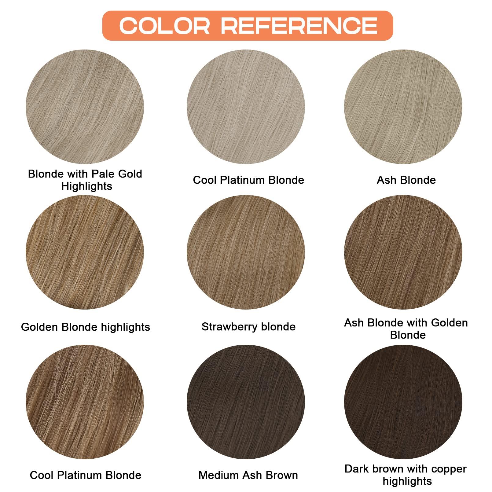 SEIKEA SEIKEA 28 Inch Clip in Ponytail Extension Wrap Around Long Straight Pony Tail Hair Synthetic Hairpiece for Women Color Ash Blonde with Golden Blonde