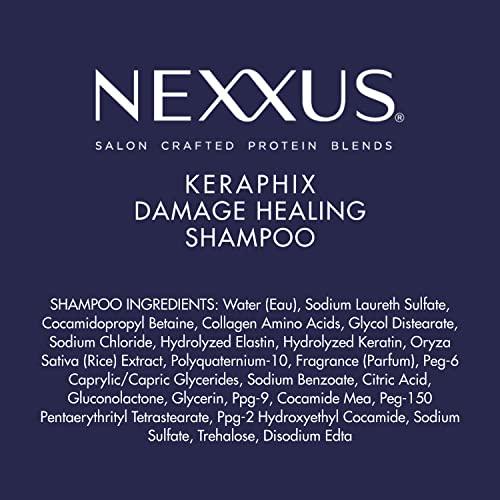 Nexxus Nexxus Keraphix Shampoo With ProteinFusion for Damaged Hair Keratin Protein, Black Rice, Silicone-Free 33.8 oz