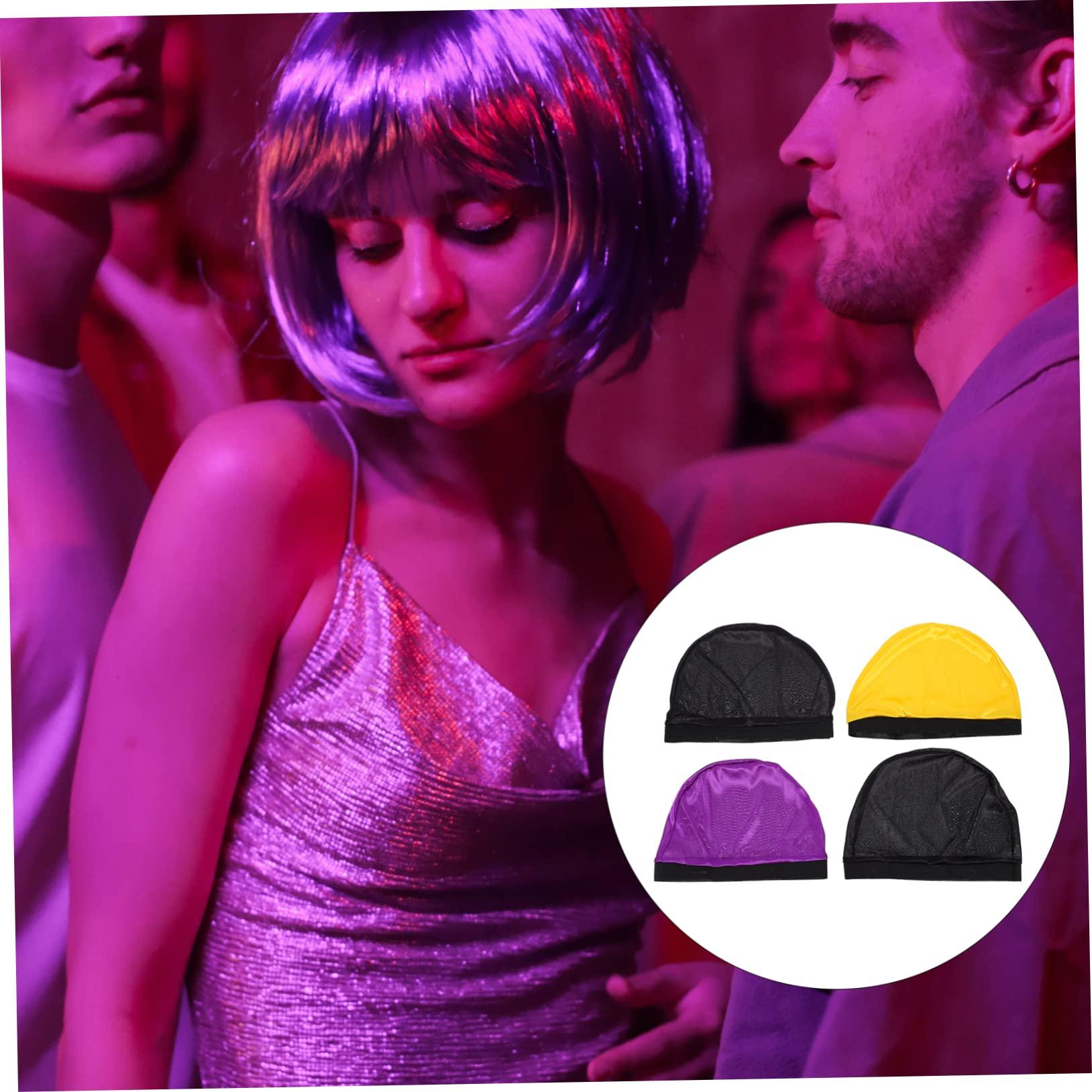 Beavorty Beavorty Elastic Wave Caps for Men Unisex Wig Liner Hat Comfortable Stretch Dome Cap