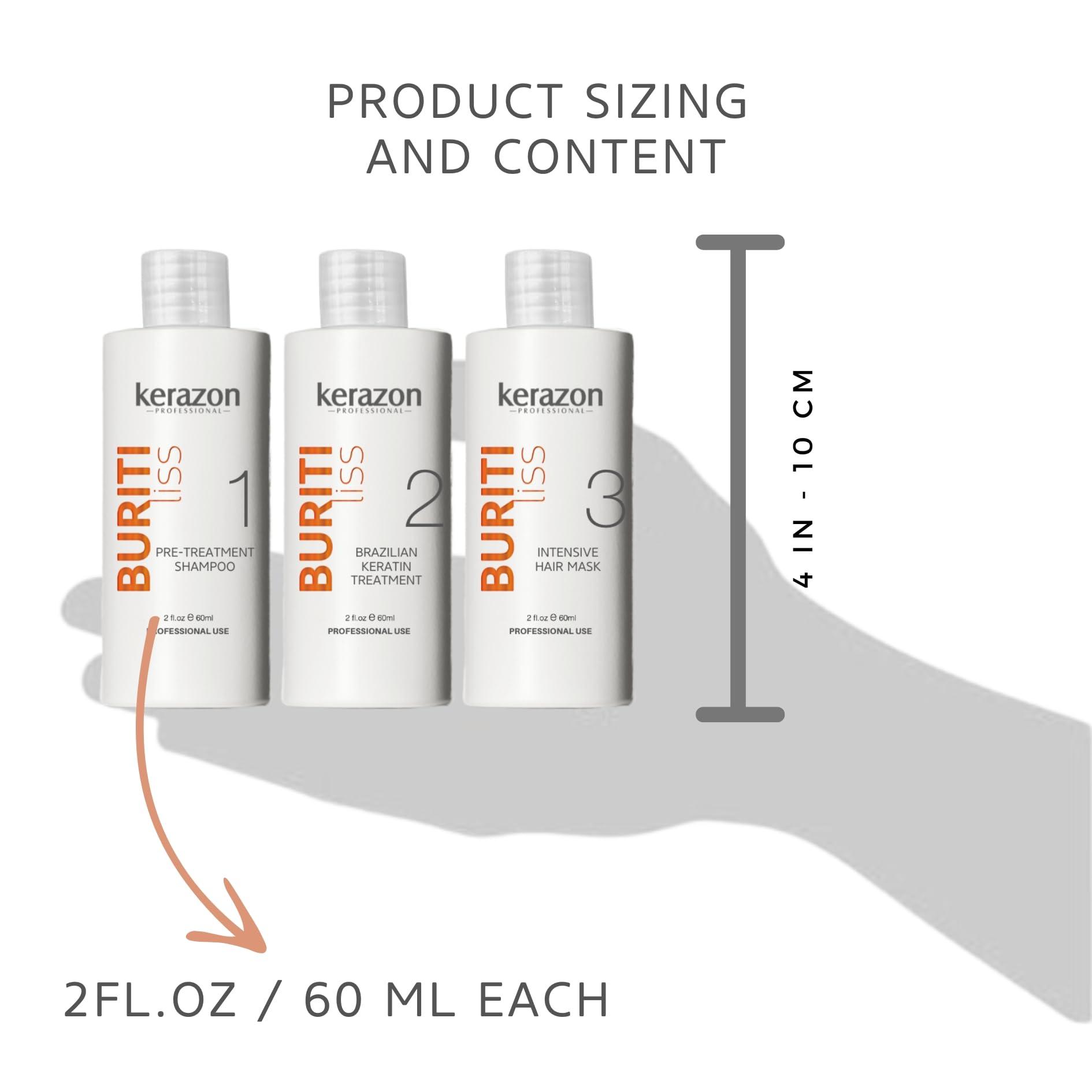 Kerazon Professional Kerazon Buriti Liss Keratin Treatment Kit 2oz/60ml - For all hair types