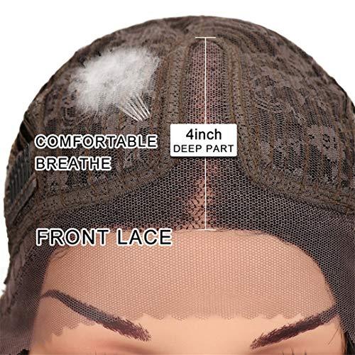 SSJFZM Hair Synthetic Wigs For Black Women Long Curly Hair 42 Inch Cosplay Blonde Lace Front Wig Synthetic Lace Front Wig #1B 42inches