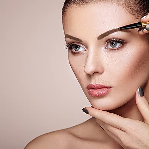 Melanie Jovanovic Eyebrow Definer Pencil | Fill in Draw Fine Lines and add volume to your Brows | Long Lasting and Waterproof | Precision Smart Double Ended Design | Mela Beauty Studio Professional Makeup (Ebony)