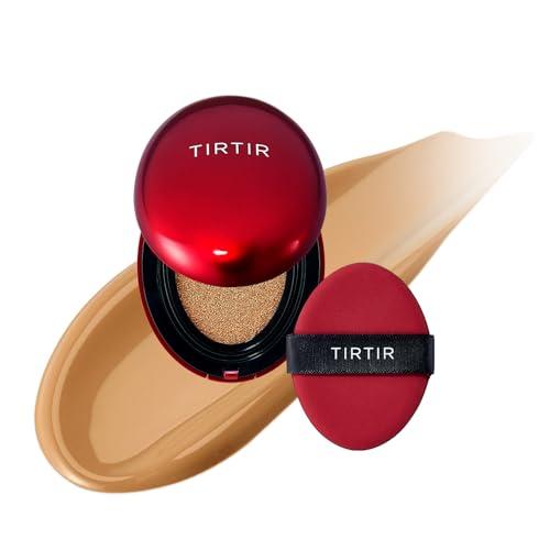 TIRTIR [*Mini Size*] TIRTIR Mask Fit Red Cushion Foundation | Full coverage, Weighless, Skin fit, Satin Glow Finish, Korean cushion foundation (#31N French Beige, 0.15 Fl Oz)