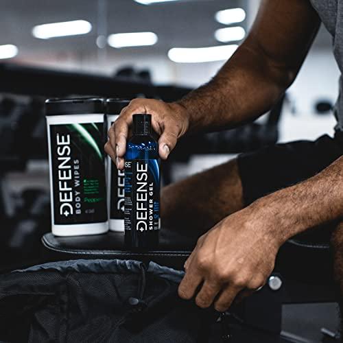 Defense Soap Defense Soap Original Body Wash Shower Gel 8 Oz (Pack of 2), Defense Original Body Wipes 40 Count, & Defense Antifungal Medicated Bar Soap