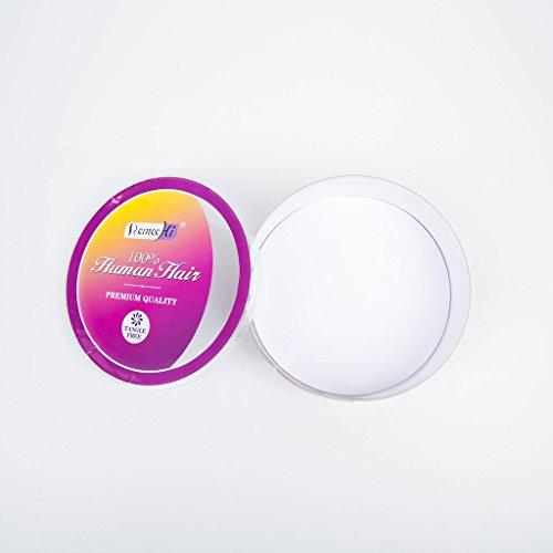 RemeeHi Remeehi 3/4 Half Wig 100% Indian Remy Human Hair Silky Straight Hair Weft Cap to Choose 18" 180g #18/613