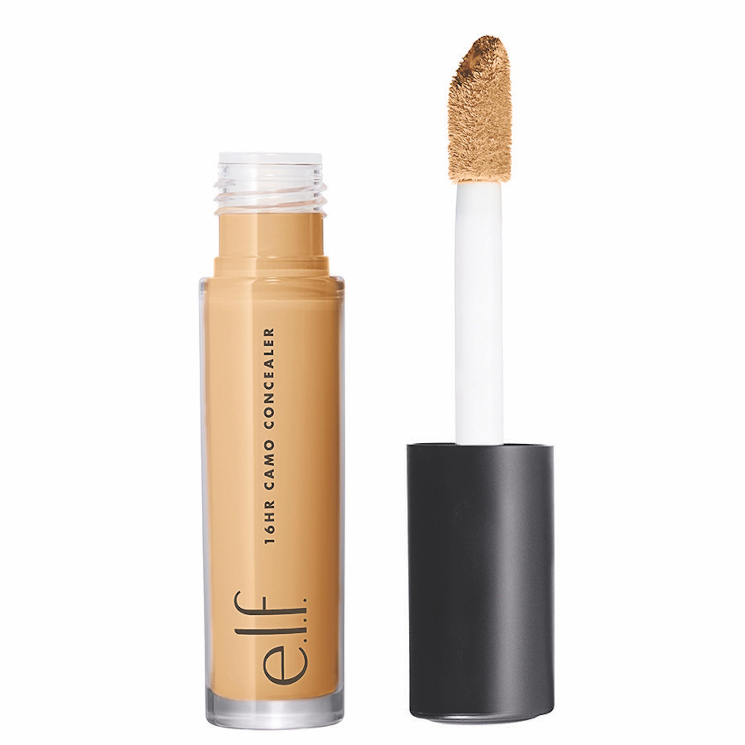e.l.f. e.l.f. 16HR Camo Concealer, Full Coverage, Highly Pigmented Concealer With Matte Finish, Crease-proof, Vegan & Cruelty-Free, Medium Peach, 0.203 Fl Oz