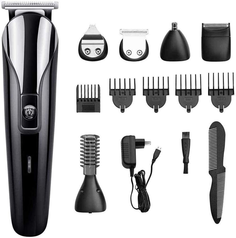 SKipdr Easy hair clipper Professional Hair Clippers cordless Haircut Hair clipper hair trimmer hair clipper men\'s grooming kit for beard, moustache, stubble, ears, nose, armpit, body, homemade wireless and w
