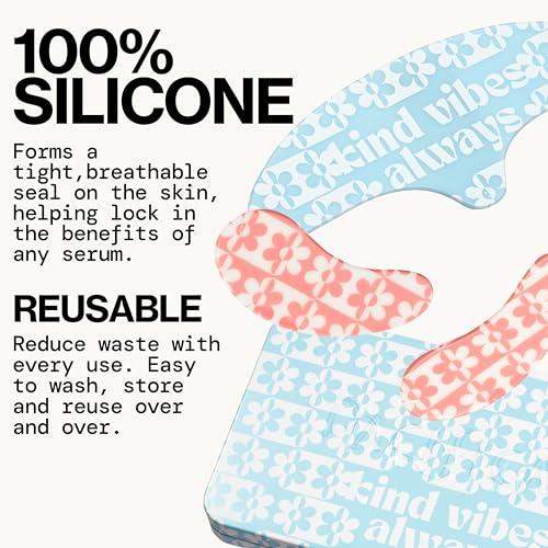 Pacifica Pacifica Reusable Mask Set  Silicone Undereye & Brow Mask Set for Forehead & Under Eye, Anti-Wrinkle, Firming, Pair with Serum, Vegan & Cruelty-Free, 3 Pieces