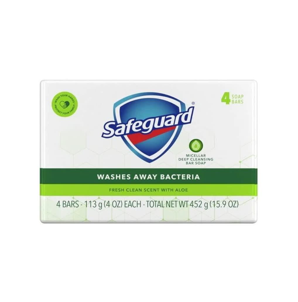 Safeguard Safeguard White Soap, 4 Oz Ea. - 12 Packs x 4 Count, 48 Bars Case