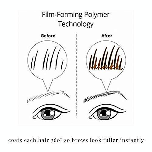 Elizabeth Mott Elizabeth Mott Eyebrow Gel Makeup - Queen of the Fill Brow Tint and Filler - Brush to Fill in Eyebrows and Cover Gray Hairs, Water resistant, Long Lasting - Cruelty Free, Light Medium Brown, 4g