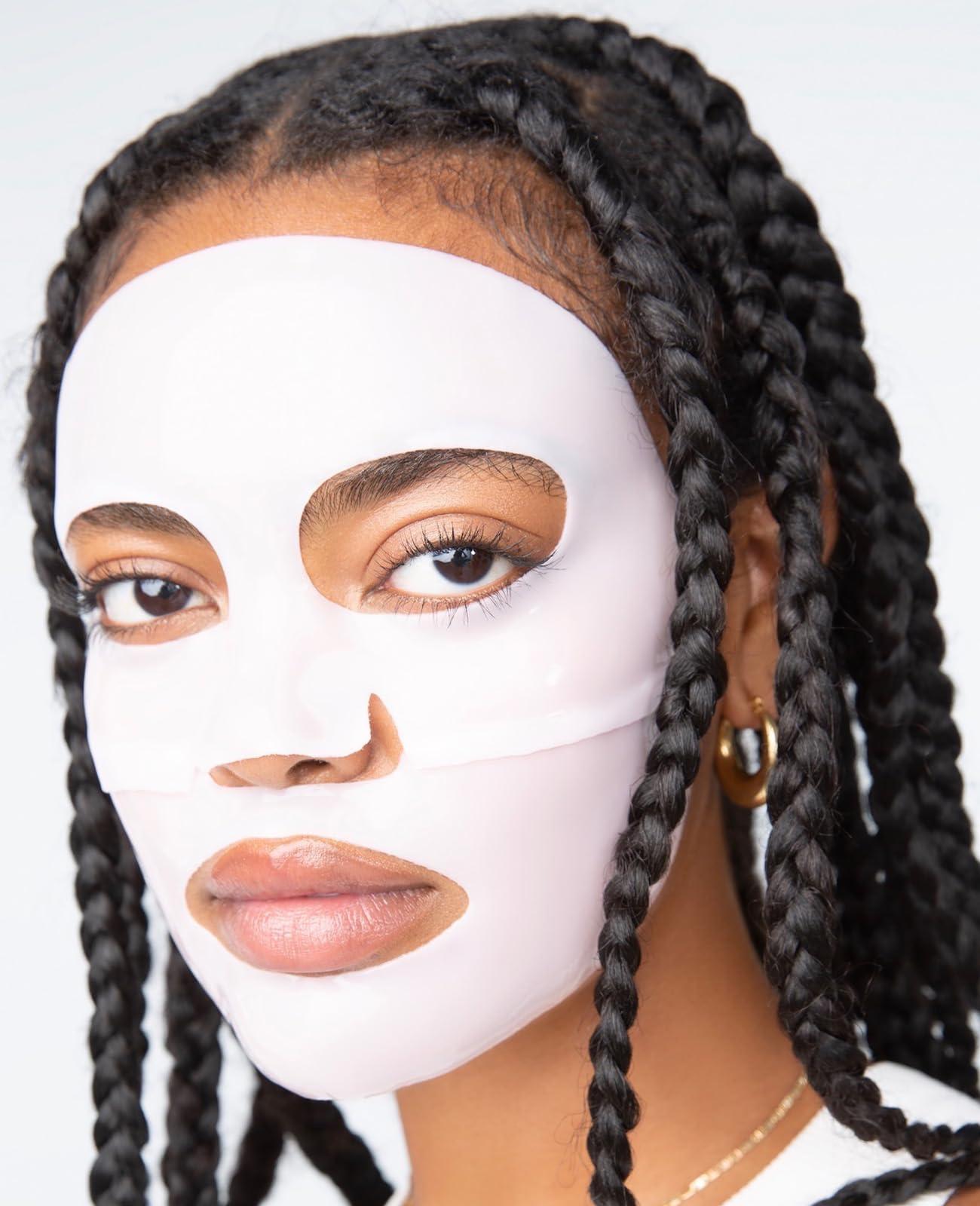 LOOPS LOOPS DOUBLE TAKE - Glow Hydrogel Face Mask - Calms and Soothes Skins Surface - Helps Refine Pores and Brighten for a Flawless Face - Leaves You Glowing and Luminous - For All Skin Types - 1 Pc