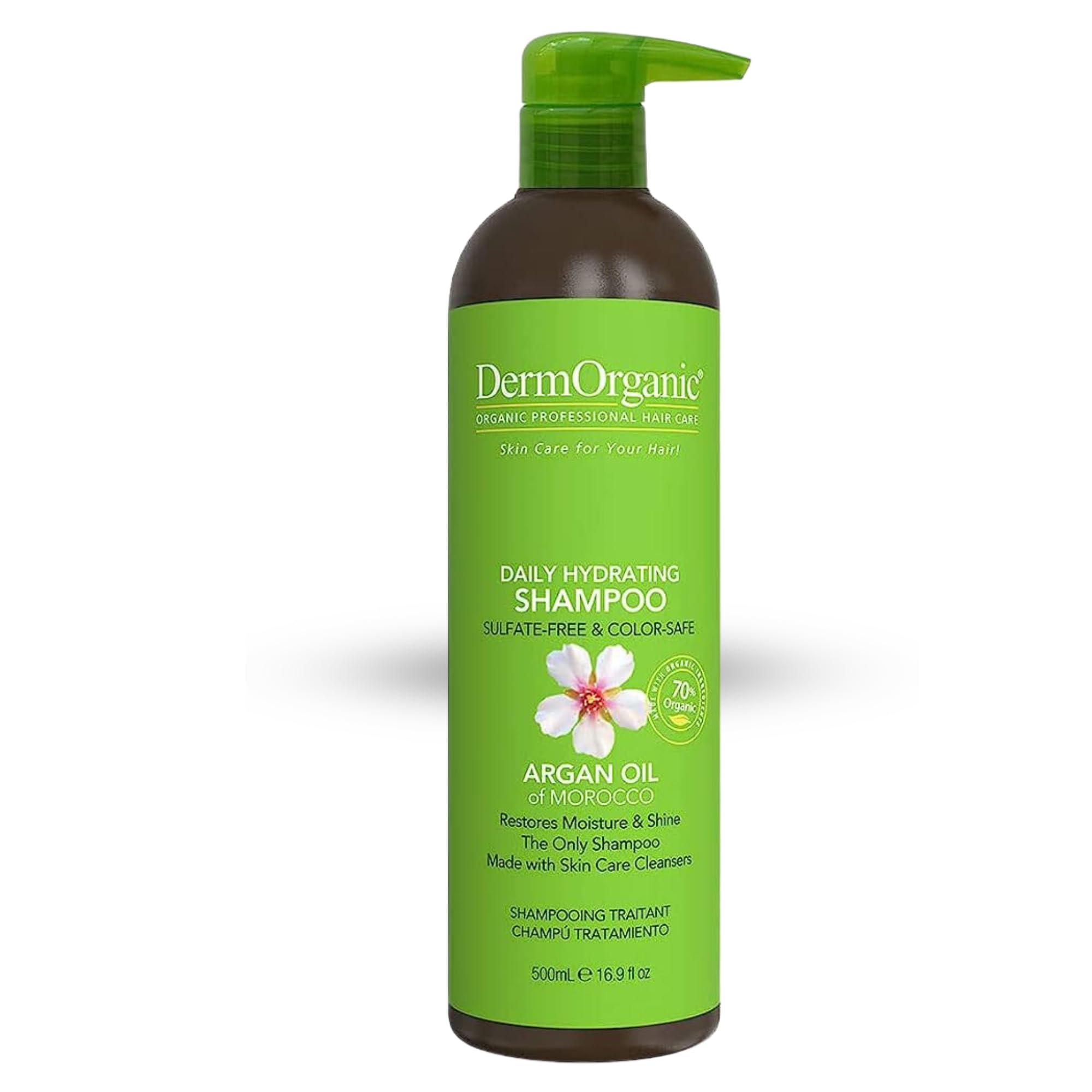 DermOrganic DermOrganic Argan Oil Daily Hydrating Shampoo Sulfate-Free & Color Safe, 16.9 oz