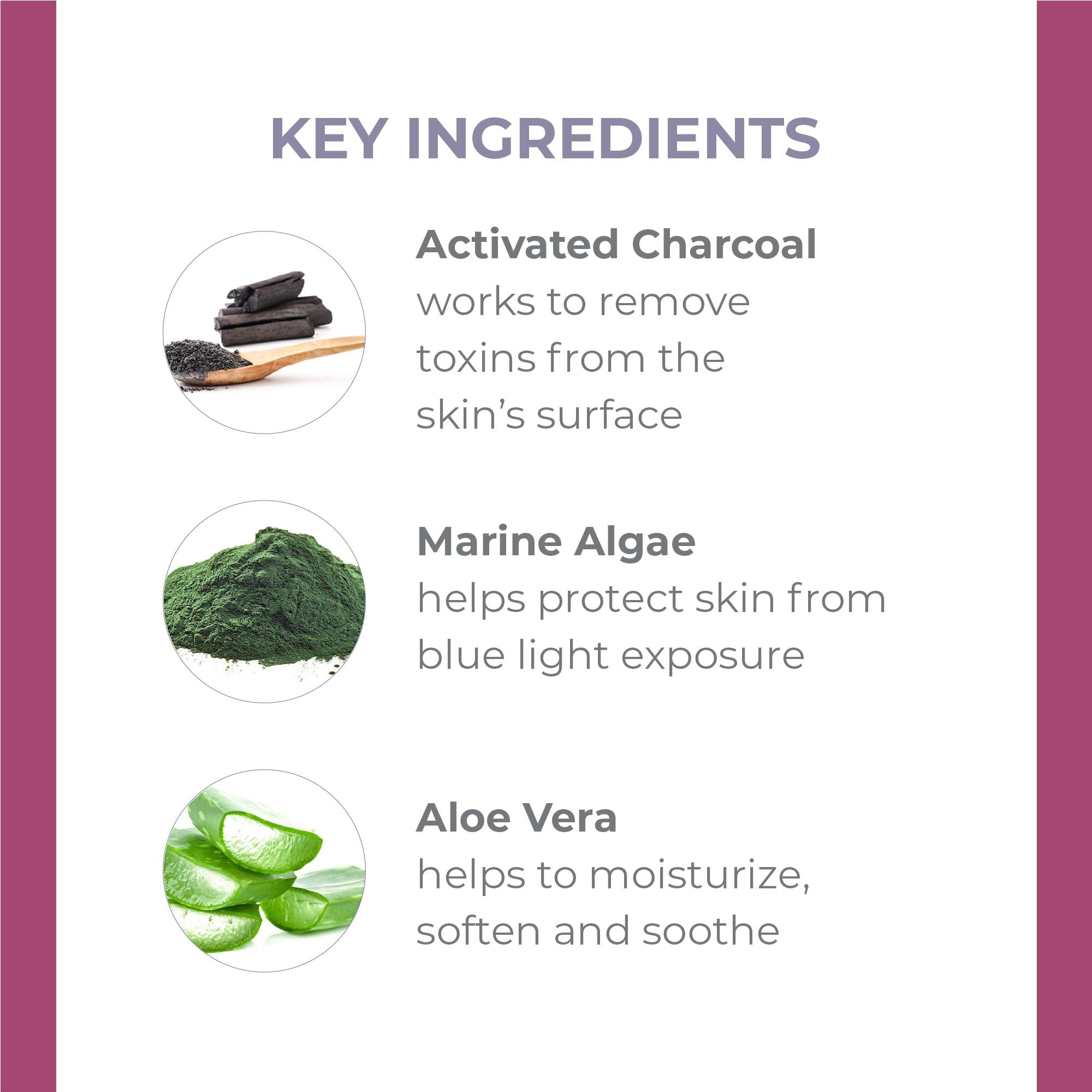 Derma E DERMA E Purifying Daily Facial Detox Scrub with Activated Charcoal and Seaweed Extract Exfoliating Face Scrub Cleanses, Smooths and Brightens, 4oz